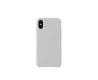 KMP Etui Silicone Case do iPhone XS szare - 1388421 - zdjęcie 1
